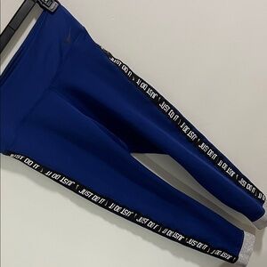 Nike Women’s Leggings in Deep Blue with Logo Trim